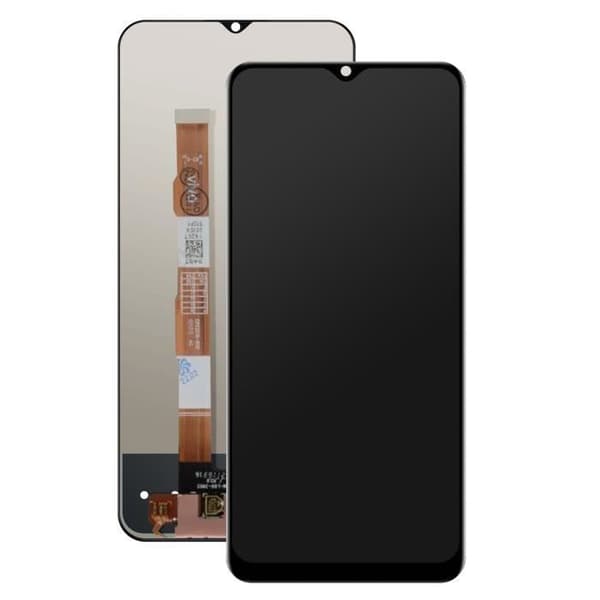 LCD-skärm + pekglass - Vivo - Y21s - Svart - Pekfunktion - 5,5 tum