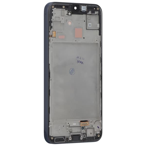 LCD-skärm + pekglas för Samsung Galaxy A15 med svart ram
