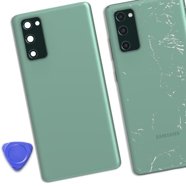 Ersättningsglas bak till Samsung Galaxy S20 FE - AVIZAR - Grön - Vikt: 0 g