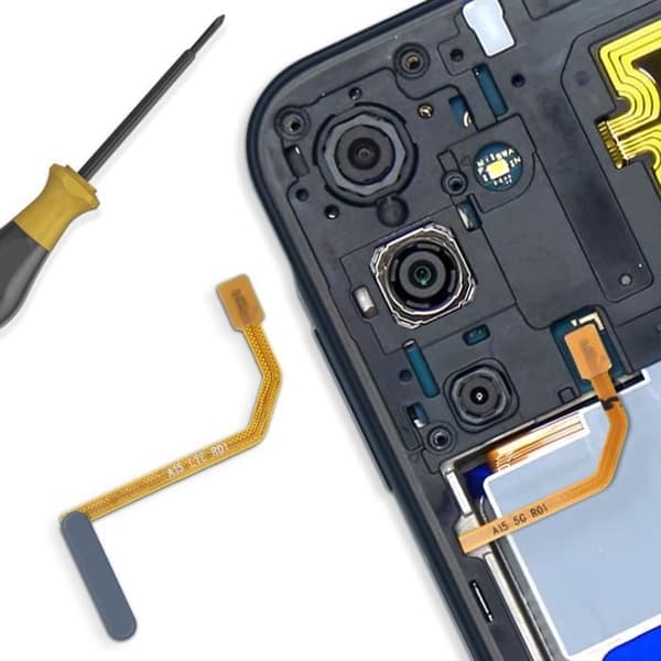 Fingeravtrycksläsare för Samsung Galaxy A15 Original Samsung Blue