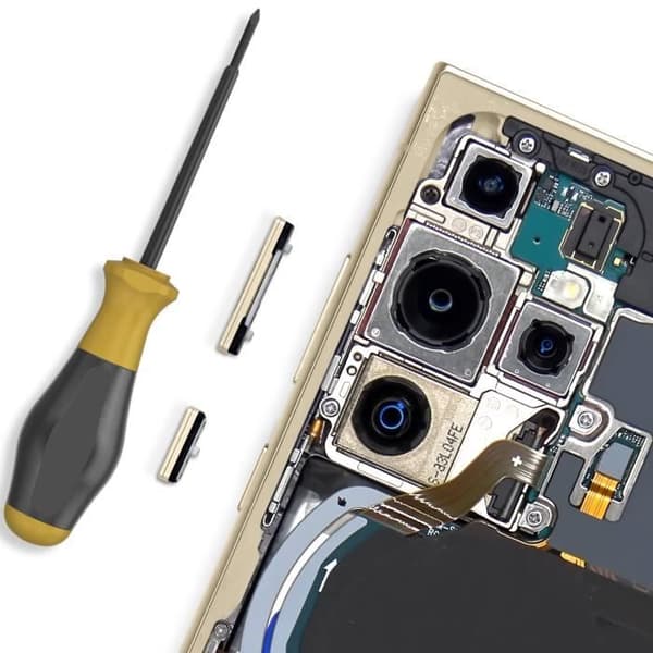 Ström- och volymknapp för Samsung Galaxy S24 Ultra Beige
