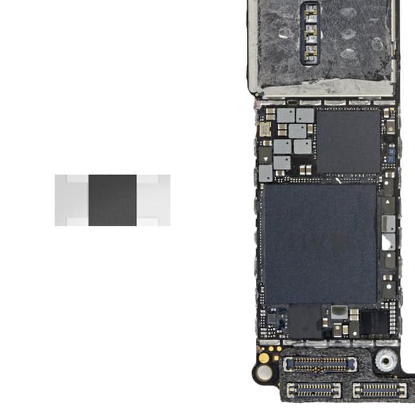 Reservdel för iPhone SE 2020, 8 Plus, 8 Svart bakgrundsbelysning och säkring