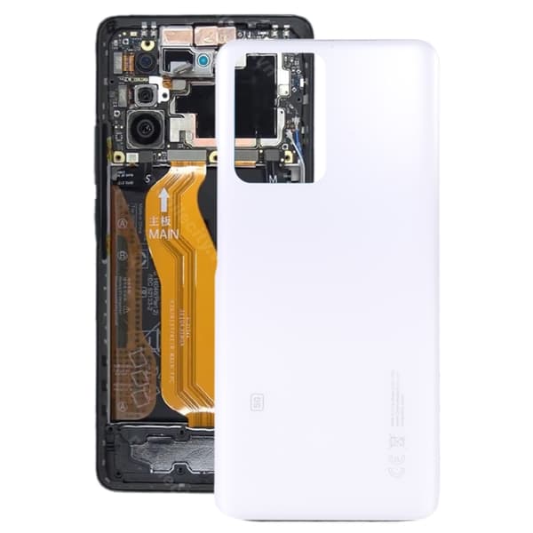 Lasinen takakuori Xiaomi 11T / 11T Pro - Valkoinen