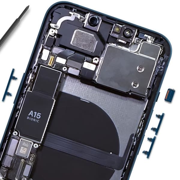 Ström, volym och tyst knapp för iPhone 13 och 13 Mini - AVIZAR - Ersättningsdel av hög kvalitet