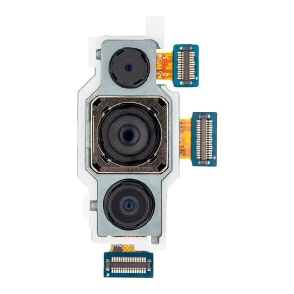 Bakre kamera reservdel - AVIZAR - Samsung Galaxy A71 - 64MP - 12MP - 5MP Svart