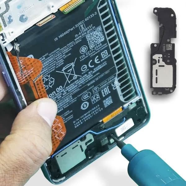 Reservdel Ersättning extern högtalare till Xiaomi Redmi Note 13 Pro 5G Svart