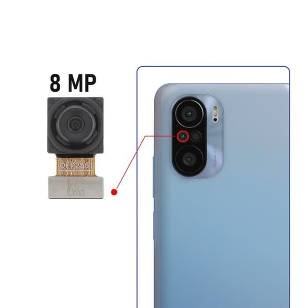 Bakre kamera - AVIZAR - Xiaomi Mi 11i 5G - Ultra vidvinkel 8MP - Svart - Ersättning
