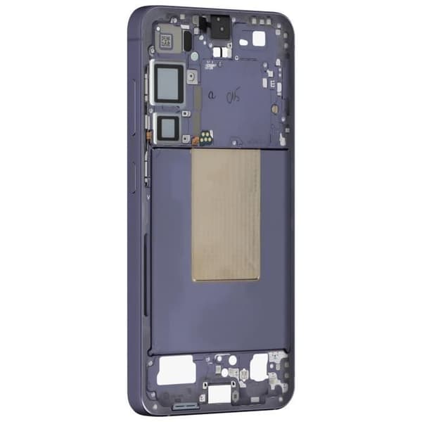 Central Chassi Reservdel för Samsung S24 Plus Original Service Pack Samsung Dark Purple