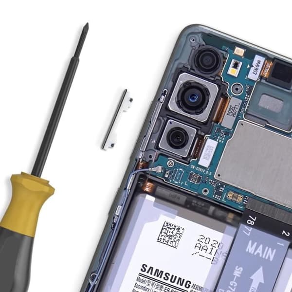 Reservdel Volymknapp för Galaxy S20 FE Original Samsung Vit