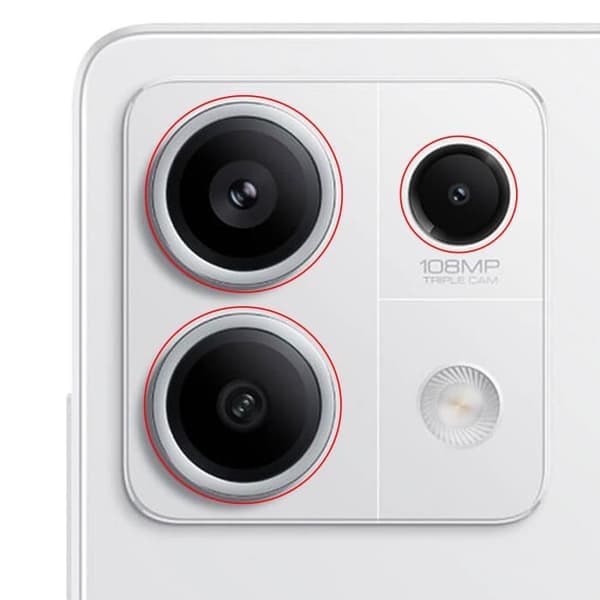 Bakre kameralins - AVIZAR - Xiaomi Redmi Note 13 - 100 % kompatibel - Svart - Skydd