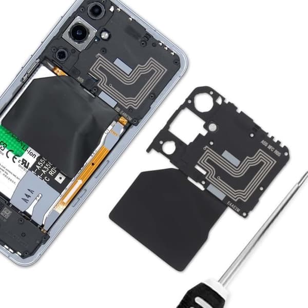 Reservdel Original NFC-antenn för Samsung Galaxy A55 Service Pack Samsung Svart