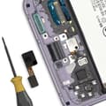 Miniatyrbild 4 av 4: Reservdel - AVIZAR - Fingeravtrycksläsare - Samsung S21 FE - Svart - 100% ny