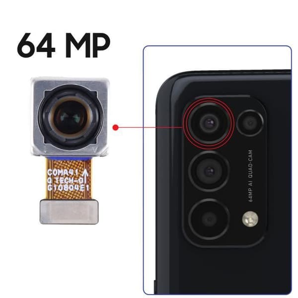 Bakre kamera - AVIZAR - Oppo Find X3 Lite - 64MP - Svart - 100% kompatibel