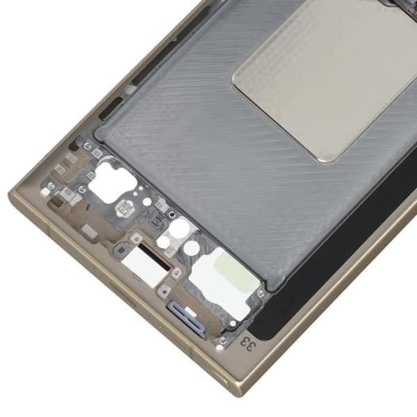 Central Chassi Reservdel för Samsung S24 Ultra Original Service Pack Samsung Beige
