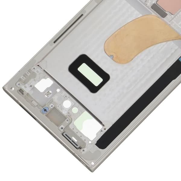 Central Chassi Reservdel för Samsung S23 Ultra Original Service Pack Samsung Beige