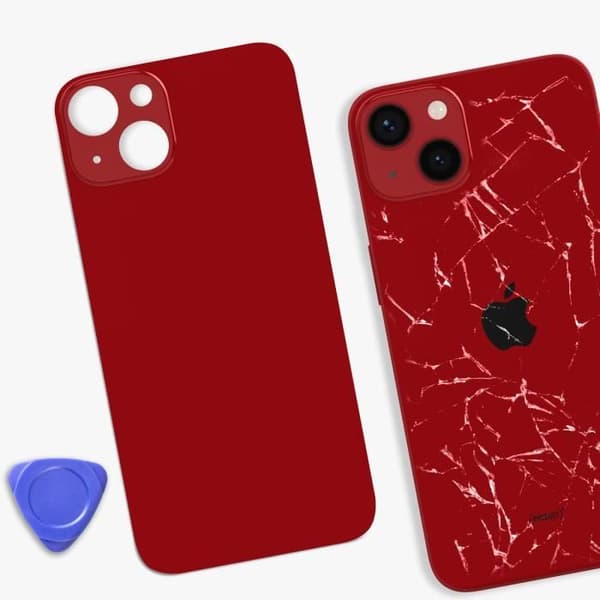 Ersättande bakglas för iPhone 13 Röd
