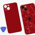 Miniatyrbild 4 av 4: Ersättande bakglas för iPhone 13 Röd
