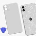Miniatyrbild 4 av 4: Ersättningsglas bak till iPhone 11 Vit