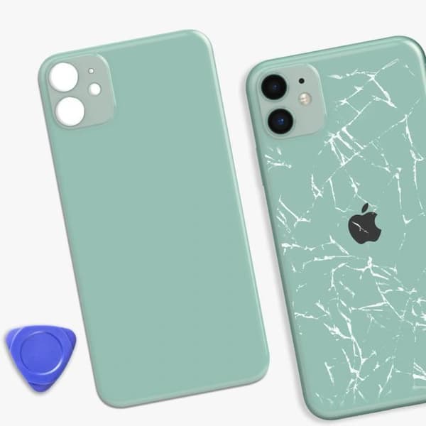 Ersättningsglas bak till iPhone 11 - AVIZAR - Grön - Kompatibel reservdel