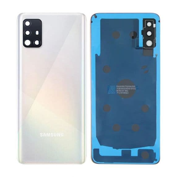 Samsung Galaxy A51 Baksida med tejp - Vit