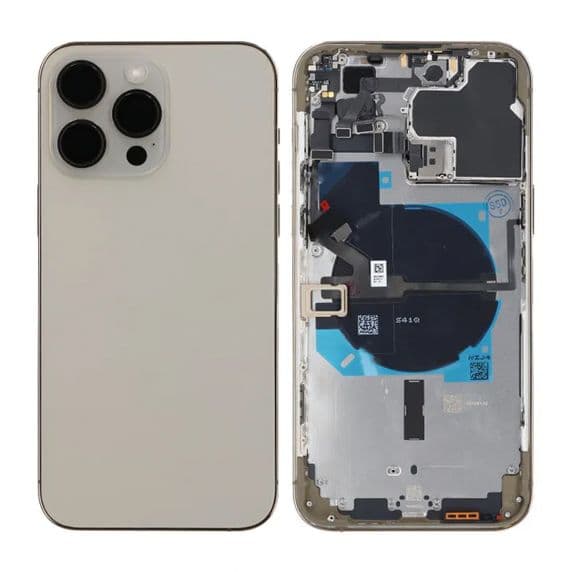 iPhone 14 Pro Max Baksida med Komplett Ram OEM – Guld