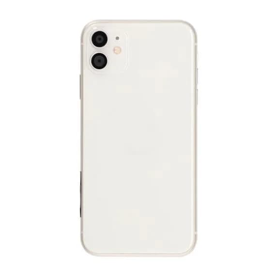 iPhone 11 Baksida med Komplett Ram Premium - Vit