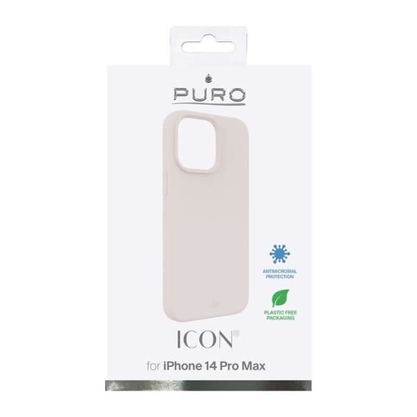 Puro ICON Skal - Fodral för iPhone 14 Pro Max (sandrosa) - 8033830312960