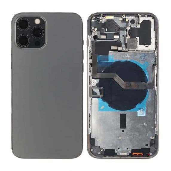 iPhone 12 Pro Max Baksida med Komplett Ram - Grafit