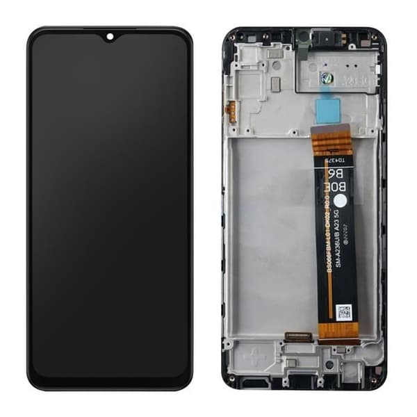 LCD-skärm + pekglas för Samsung A23 5G - Samsung - Galaxy A23 5G - Svart - 100% funktionell