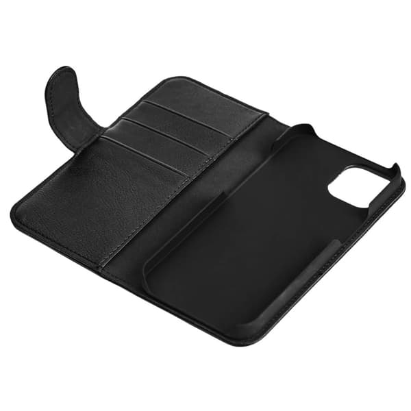 iPhone 12/12 Pro PU wallet, 3 cards, Black