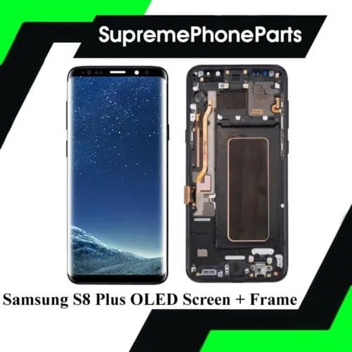 Samsung S8 Plus OLED Replacement With Frame Screen Touch Digitizer Assembly