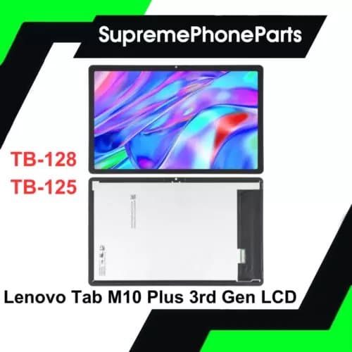Lenovo Tab M10 Plus 3rd Gen LCD Display Screen Digitizer Assembly TB125 TB128