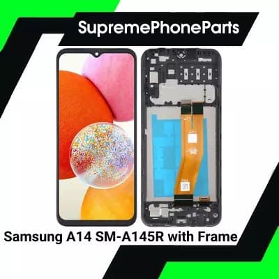For Samsung A14 SM-A145R Replacement LCD Touch Screen Digitizer With Frame -