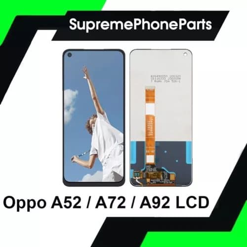For Oppo A52 / A92 / A72 Replacement Black LCD Touch Screen Display Assembly