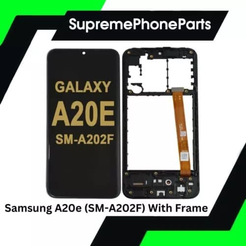 For Samsung Galaxy A20e (SM-A202F) LCD Screen Display Touch Digitizer + Frame