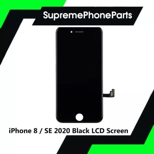 For iPhone 8 / SE 2020 Black LCD Replacement Screen Touch Digitizer Display