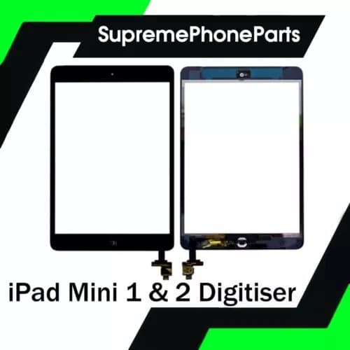 For iPad Mini 1 & 2 Complete Front Glass/Digitiser Touch Screen Assembly