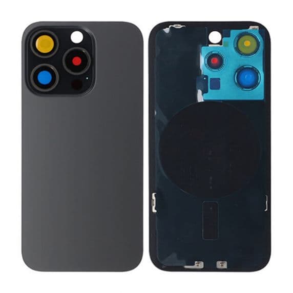 iPhone 15 Pro Baksida Glas med Magsafe Magnet – Svart