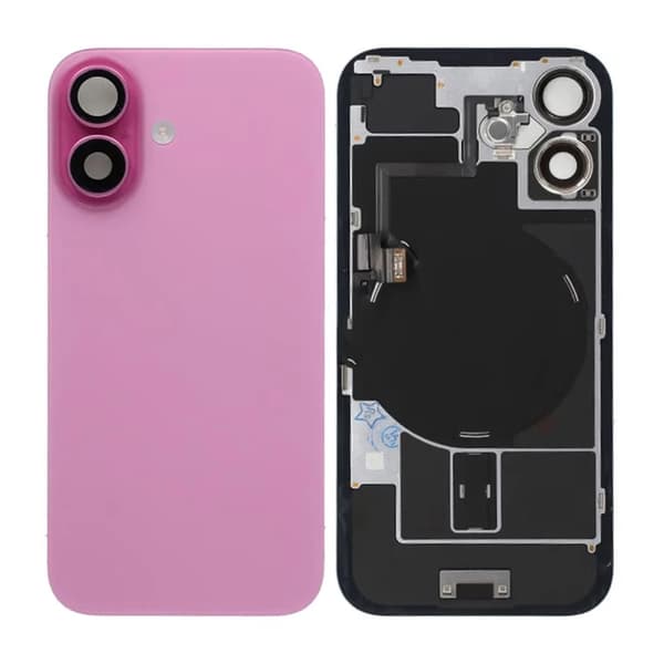 iPhone 16 Bakre Glas Original Rosa