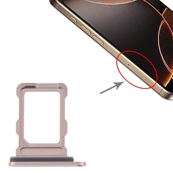 iPhone 16 Pro/16 Pro Max SIM-kortbricka Guld