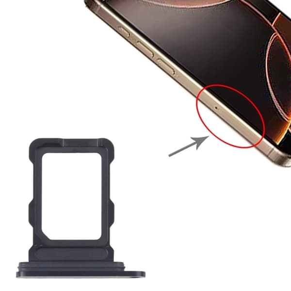 iPhone 16 Pro/16 Pro Max Sim Card Tray Black