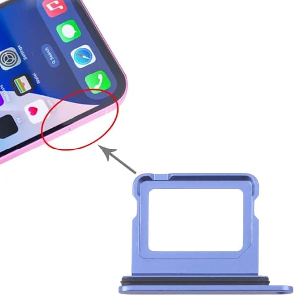 iPhone 16/16 Plus SIM-kortbricka Blå