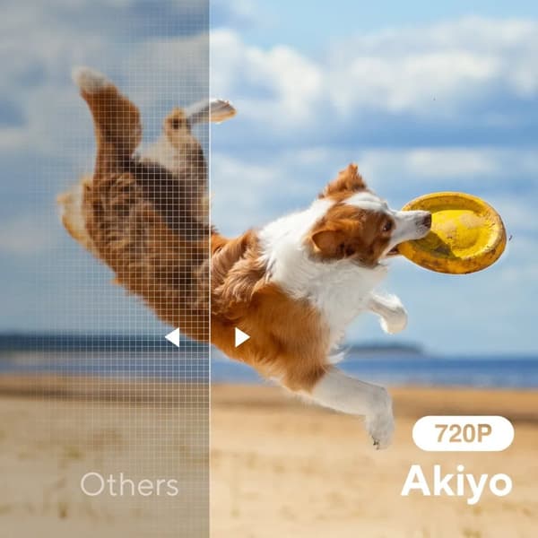 AKIYO O1 bärbar miniprojektor för telefon/surfplatta/dator/PS5, 720p