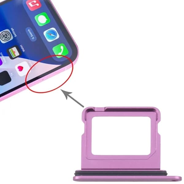 iPhone 16/16 Plus SIM-kortbricka Lila
