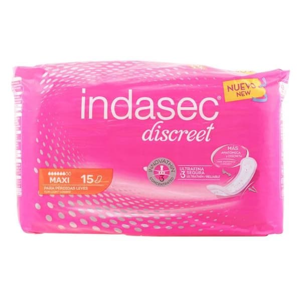 INDASEC compresas maxi 15 uds