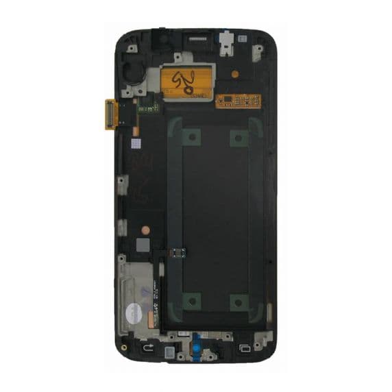 Samsung Galaxy S6 Edge Original Skärm med LCD Display – Vit