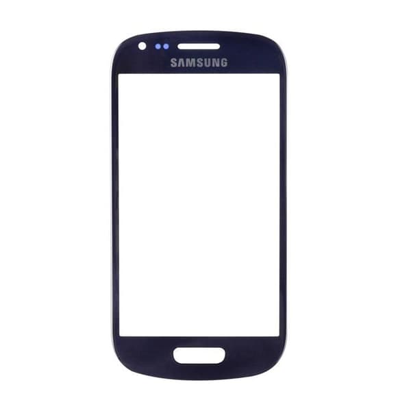 Framskärm i blått + klister för Samsung Galaxy S3 mini I8190
