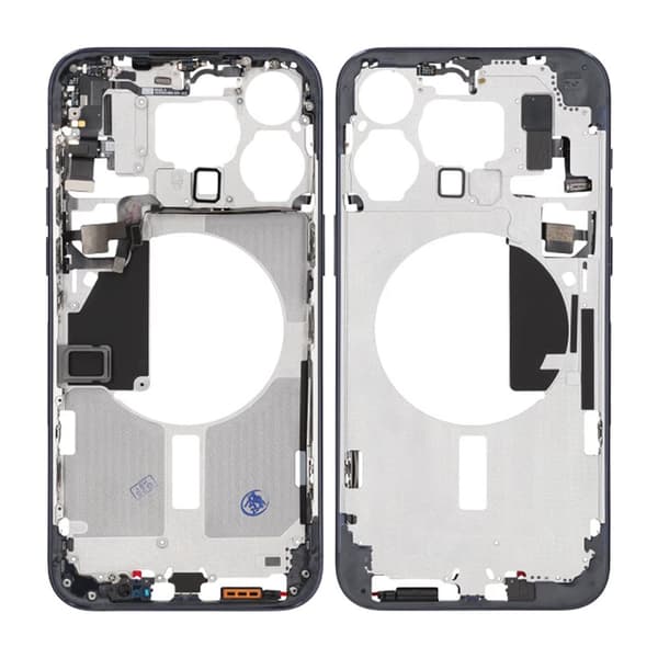 iPhone 15 Pro Max Mittenram med smådelar OEM – Titanblå