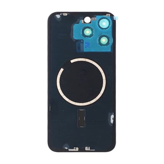 iPhone 15 Pro Max Baksida Glas med Magsafe Magnet – Vit