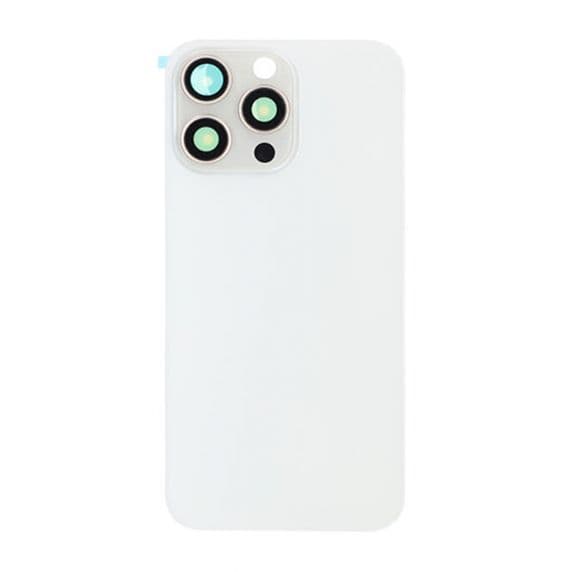 iPhone 15 Pro Max Baksida Glas med Magsafe Magnet – Vit